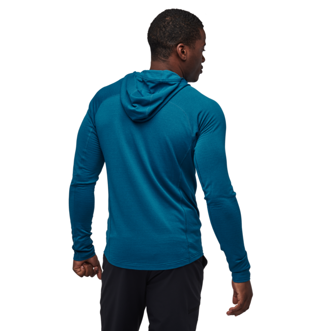 Black Diamond Women's Coefficient Lt Hybrid Men's Hoodie, Kingfisher-Black