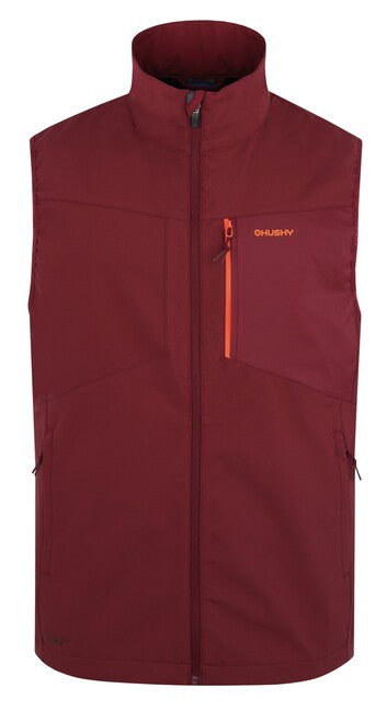 HUSKY Salien ανδρικό softshell γιλέκο M, μπορντό