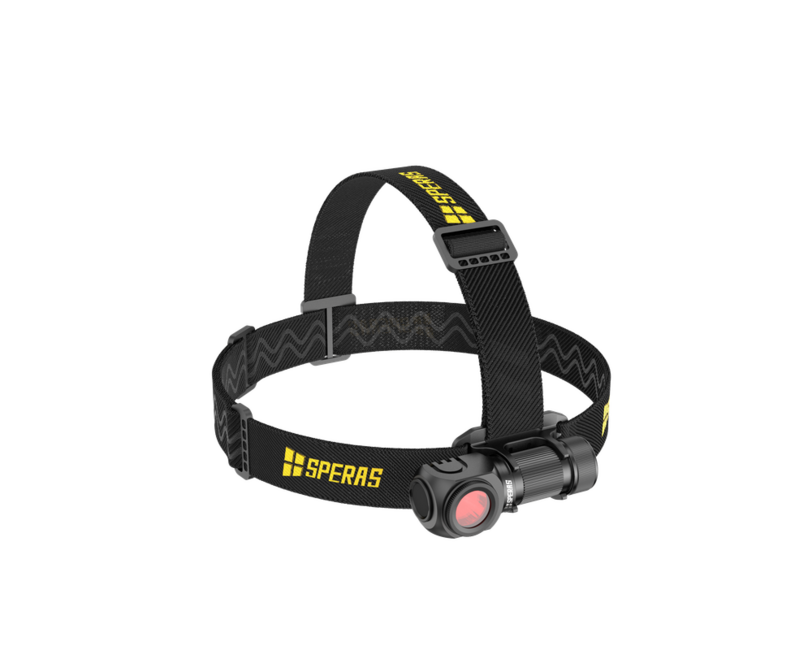 Speras SH16 Rechargeable Headlamp, Black
