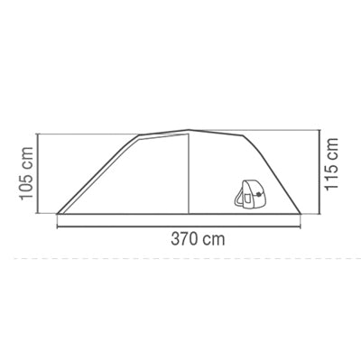 Coleman Cortes Tent 3-Person, Blue