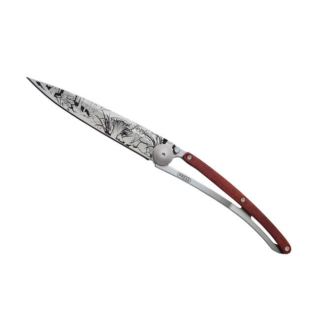 Deejo Tattoo Mushroom Folding Knife