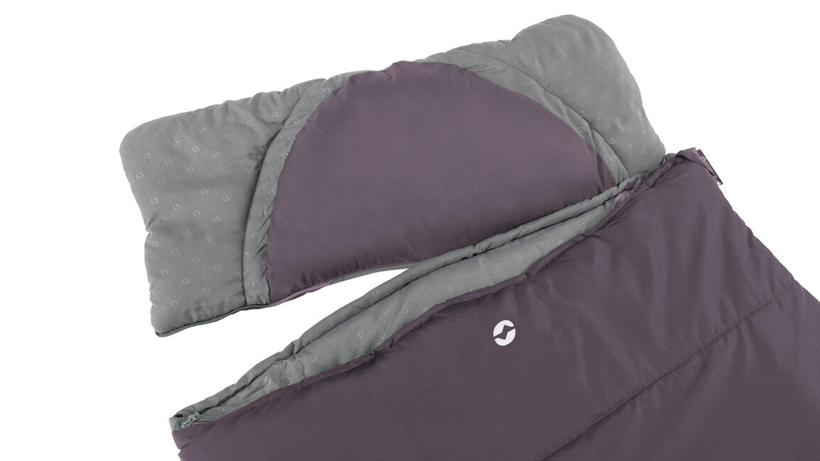 Outwell Contour Sleeping Bag Left, Dark Purple