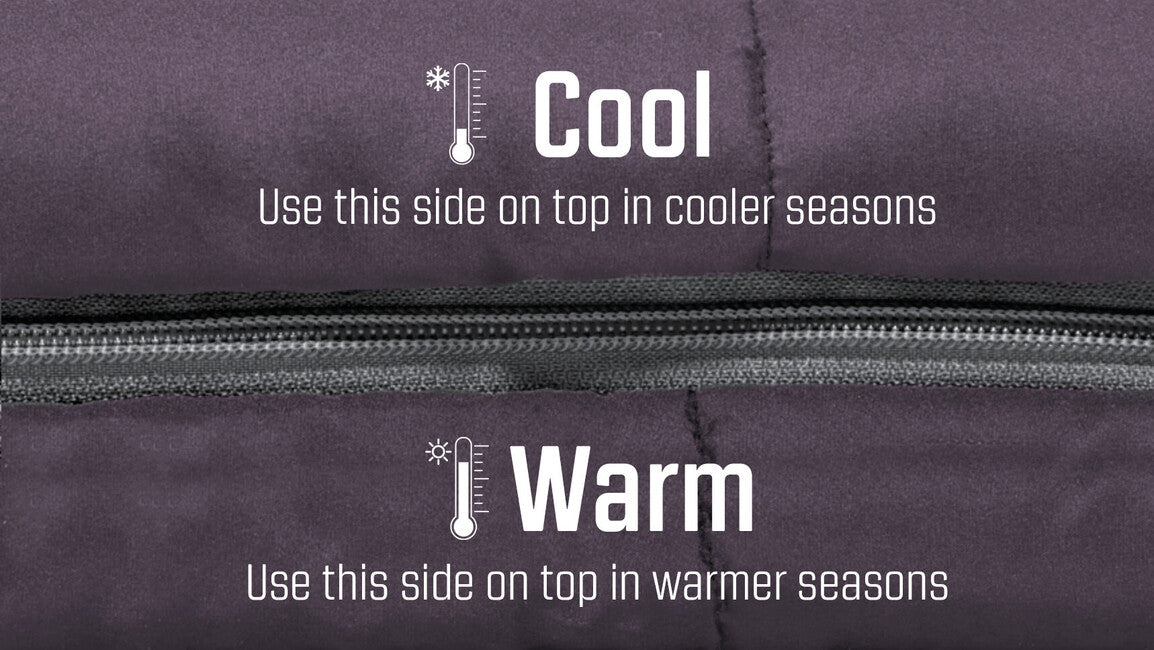 Outwell Contour Sleeping Bag Left, Dark Purple