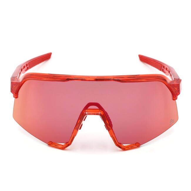 100% S3 LE Sunglasses Peter Sagan, Gloss Translucent Red - Hyper Red Mirror