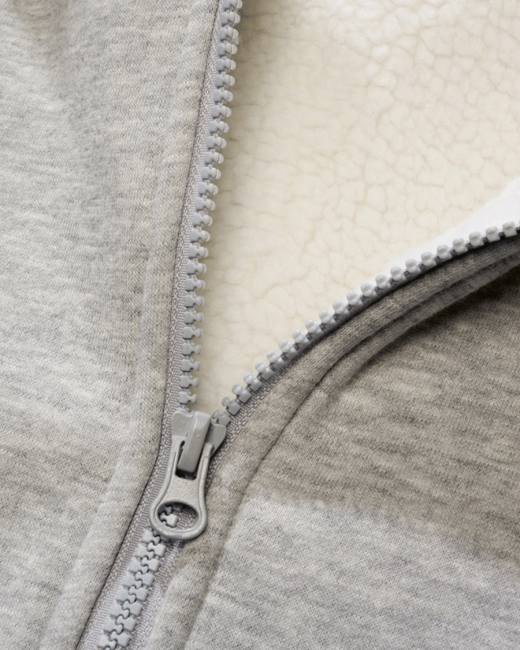 Brandit Men's Sweatjacket Teddylining Hoodie, Grey Melange