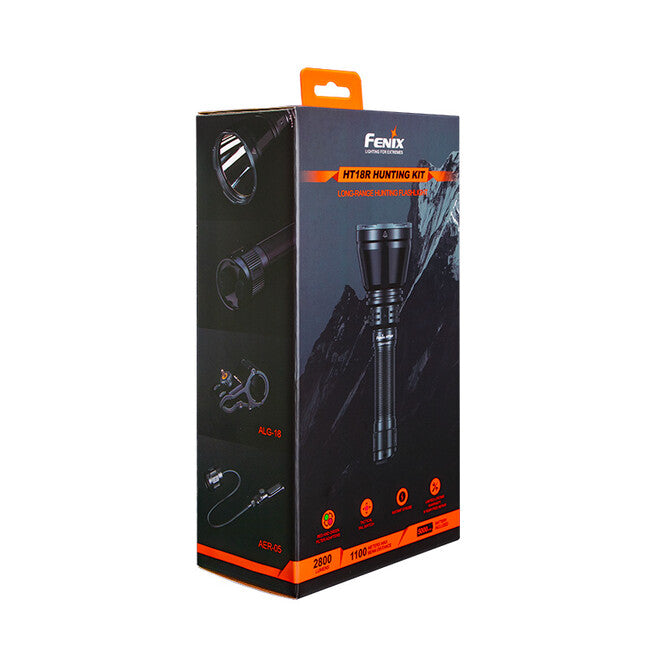 Fenix HT18R Hunting Light Kit with AER-05 Cable Switch and ALG-18 Weapon Mount