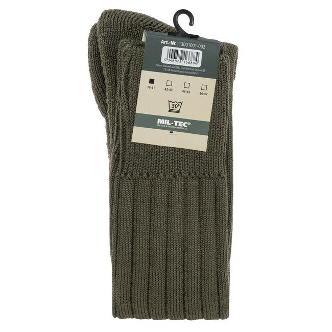 Mil-Tec BW Winter Boot Socks, Olive