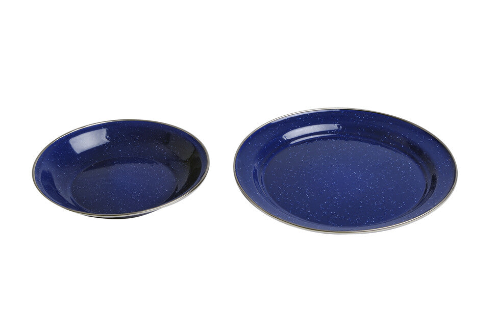 Origin Outdoors Enamel Plate, Navy Blue, 20 cm Deep