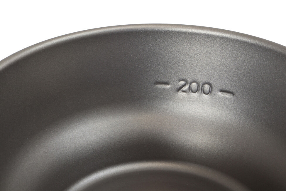 Origin Outdoors Titanium Travel Bowl with Content Indicator, 400ml