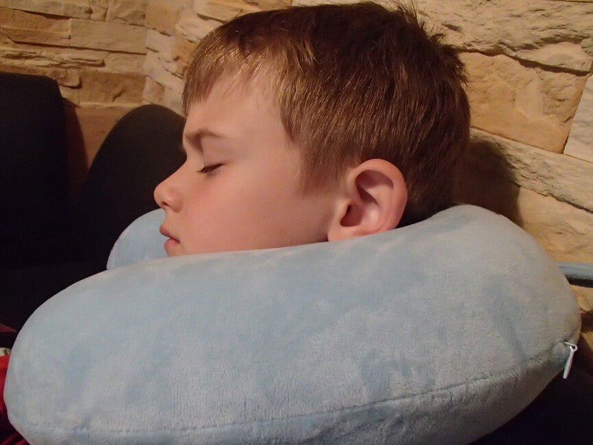 BasicNature Kids Neck Pillow, Blue