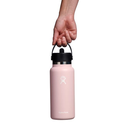 Hydro Flask Wide Mouth Thermos Bottle with Straw Cap 32 OZ 946 ml, Trillium