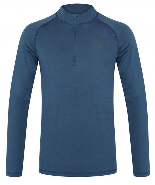 HUSKY Merow Zip Men's Thermal Shirt, Navy Blue