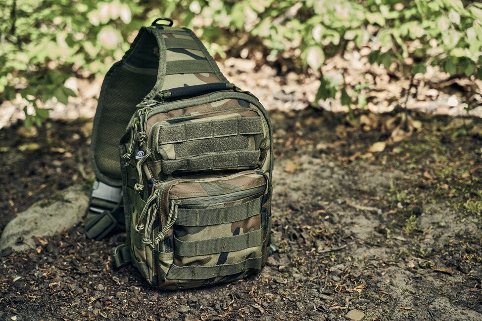 Brandit US Cooper Shoulder Bag, Dark Camo