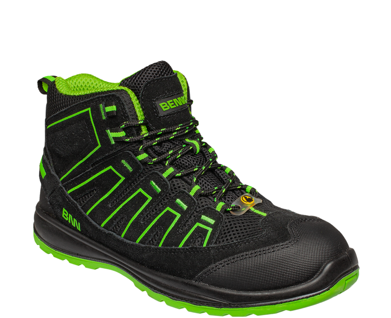 Bennon Alegro S1P ESD Work Boots, Green