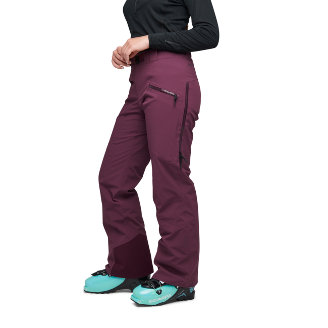 Black Diamond Women's Recon Stretch Insulated Pants, Blackberry