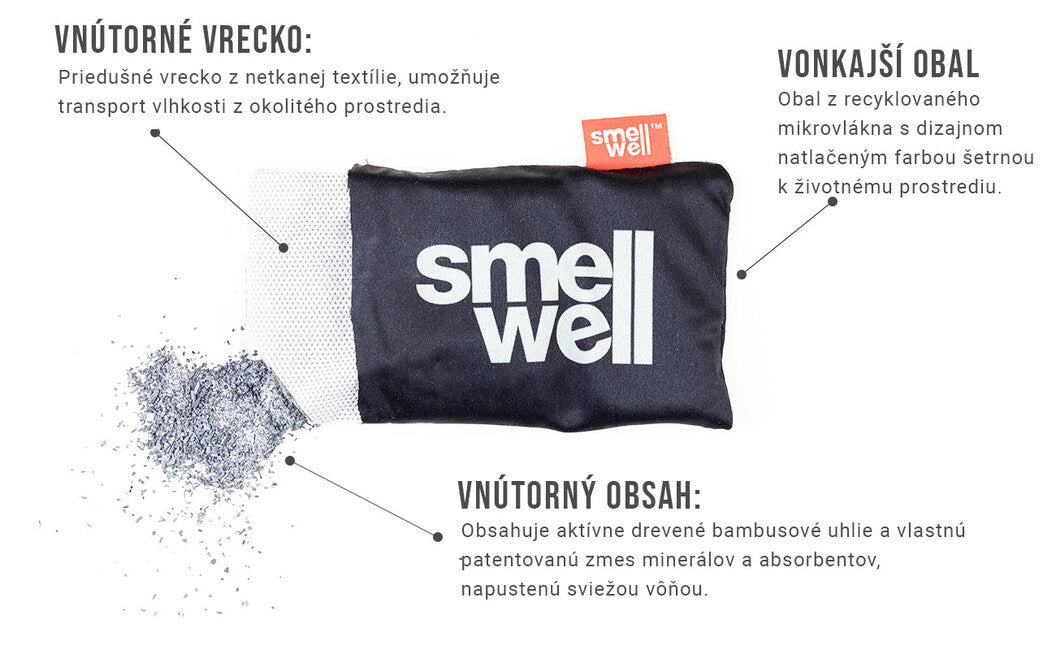 SmellWell Active XL viacúčelový deodorizér Black Stone