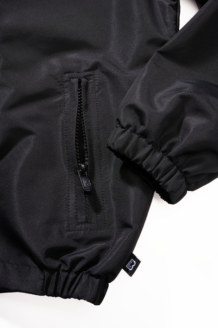 Brandit Summer Frontzip Windbreaker Jacket, Black