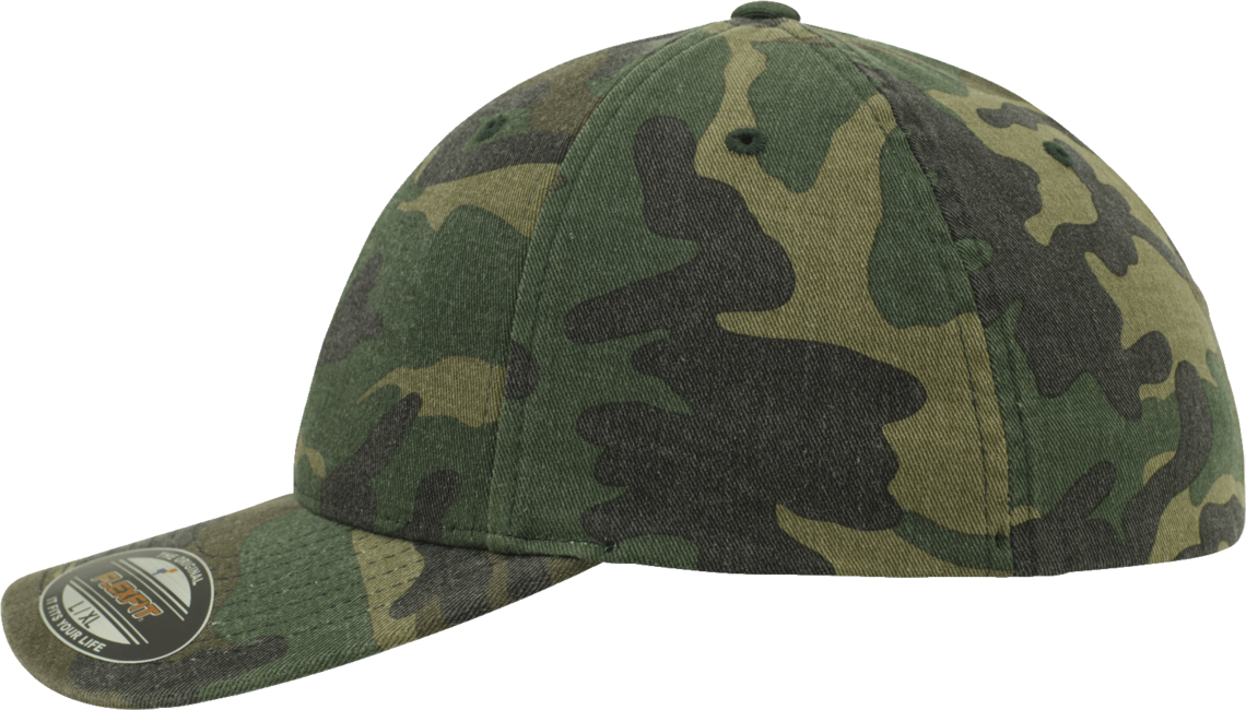 Brandit Flexfit Garment Camo Cap, Woodland