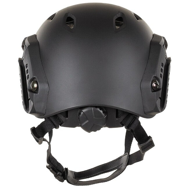 MFH US FAST Paratrooper Helmet, ABS Plastic, Black