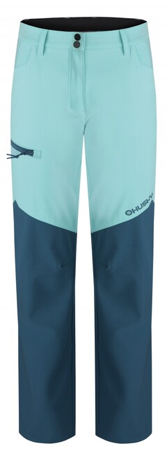 HUSKY Women's Softshell Pants Kavia, Mint/Turquoise