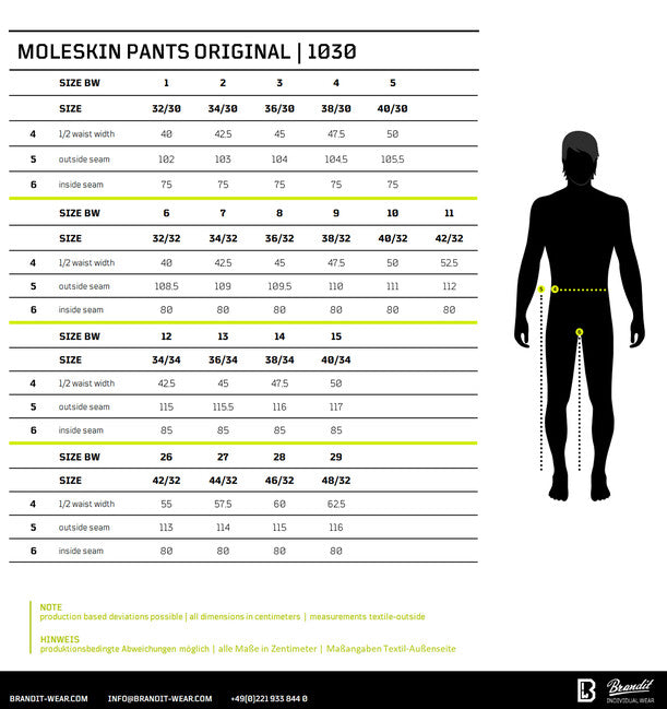 Brandit Moleskin Original Pants, Black