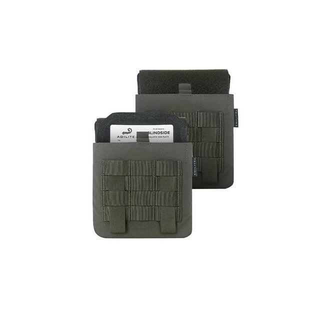 Agilite Flank Side Armor Pouch (2pcs), Ranger Green