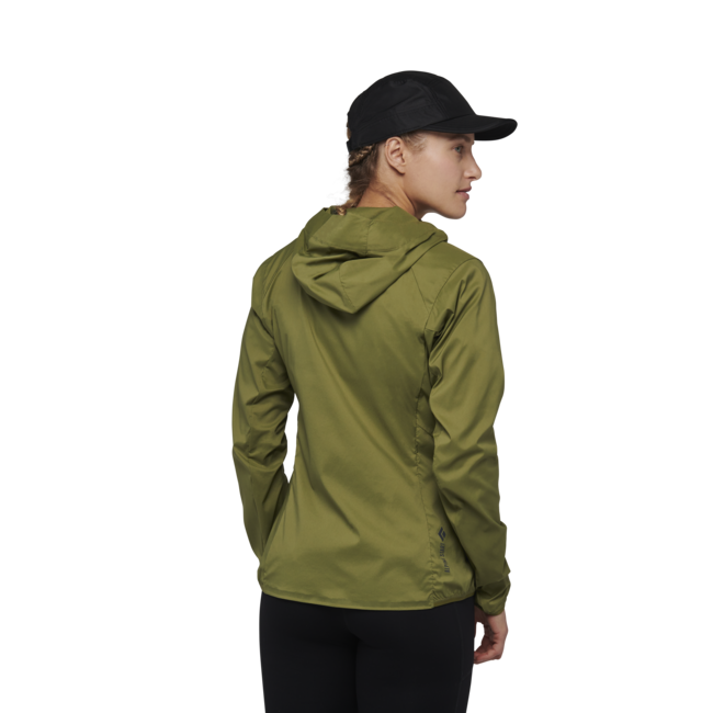 Black Diamond Alpine Start Hoody Women's Ultralight Softshell Jacket, Crag Green