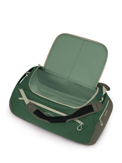 Osprey Daylite Duffel 60 Travel Bag, Green Canopy/Green Creek