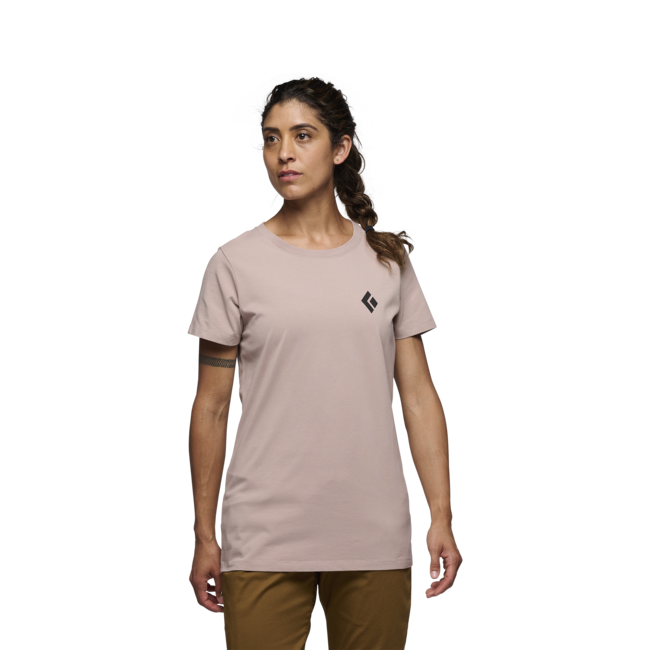 Black Diamond Women's T-shirt Equipment for Alpinists, Pale Mauve