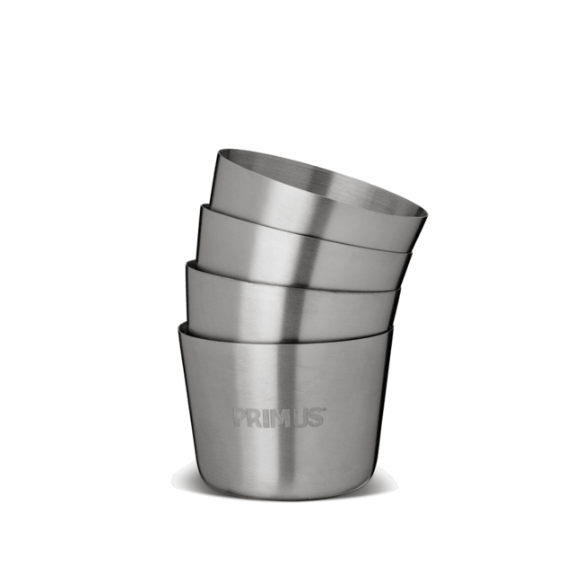 PRIMUS Shot Glasses Set, 4-Piece Stainless Steel
