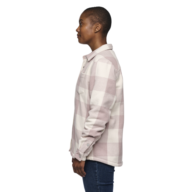 Black Diamond Dámska flanelová košeľa Project Lined Flannel, pale mauve-off white plaid