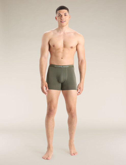 Icebreaker Pánske boxerky Anatomica, zelená