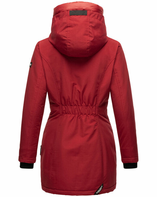 Navahoo Women's Winter Jacket with Hood Blizzardstorm, Blood Red