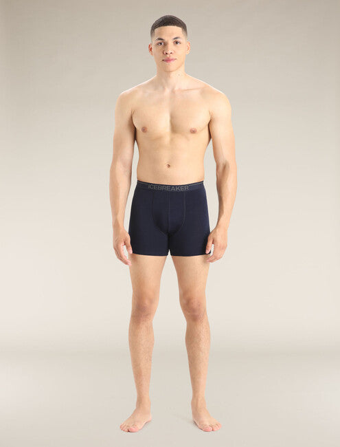 Icebreaker Men's Anatomica Boxers, Navy Blue