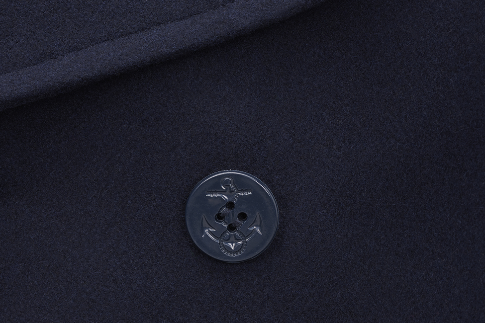 Brandit Pea Coat, Navy Blue