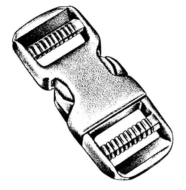 BasicNature Double Carabiner 25 mm 2 pcs on Card