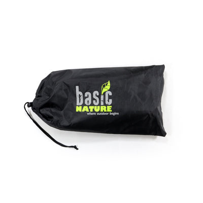 BasicNature Compact Folding Chair, Black/Orange