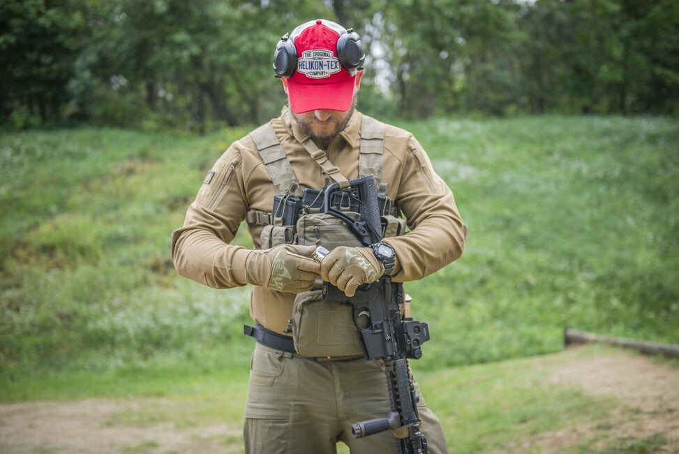 Helikon-Tex Range Tactical Gloves, Coyote/Adaptive Green