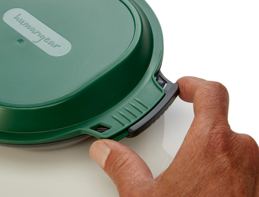 Humangear GoKit Lunch Container, Charcoal-Green Basic