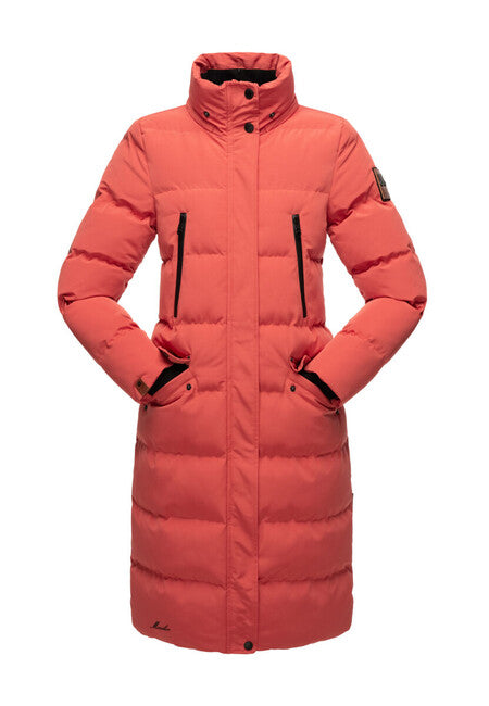 Marikoo Schneesternchen Women's Winter Jacket with Hood, Red