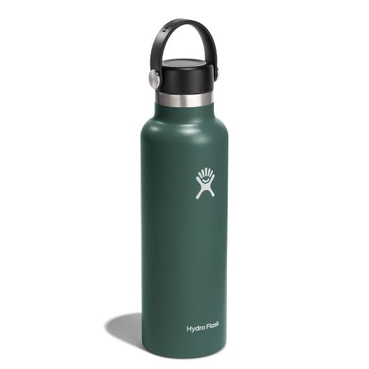 Hydro Flask Thermos Bottle 21 OZ Standard Flex Cap 621 ml, Fir