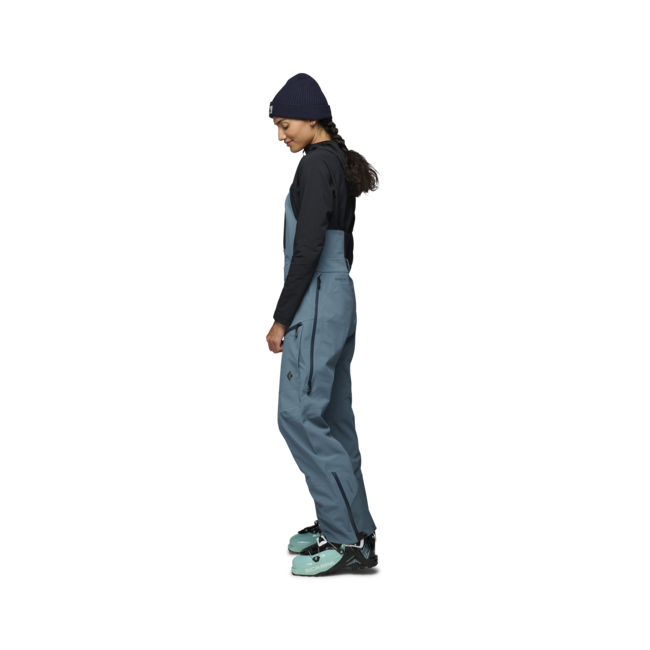 Black Diamond Women's Bib Pants Recon Stretch Bibs, creek blue