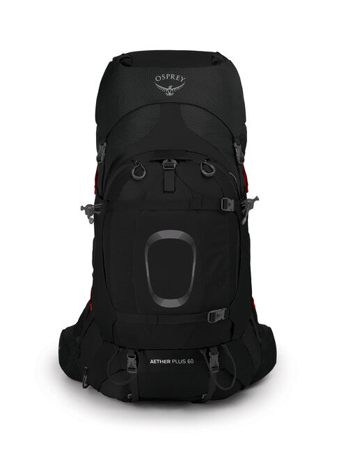 Osprey Aether Plus 60 Hiking Backpack, Black