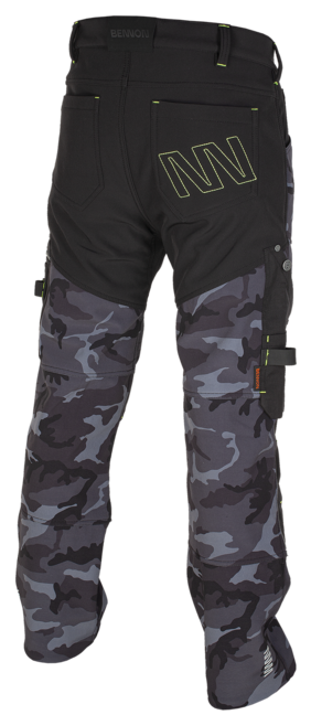 Bennon CAMOS Softshell Pants, Black/Grey