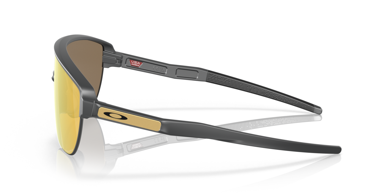 Oakley Corridor Sunglasses, Matte Carbon Frame, Prizm 24K Lenses, 42