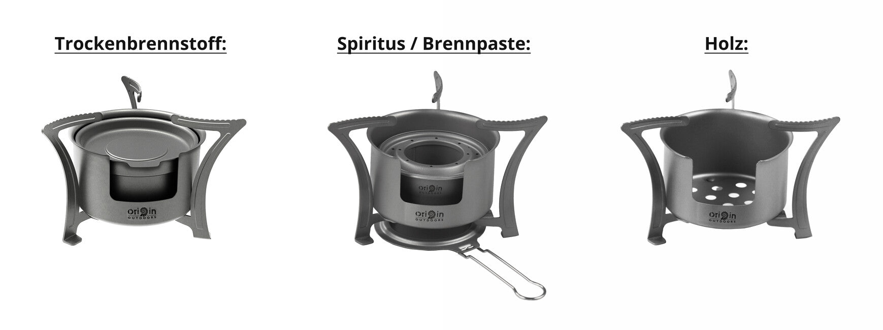 Origin Outdoors Stove Combo Titanium