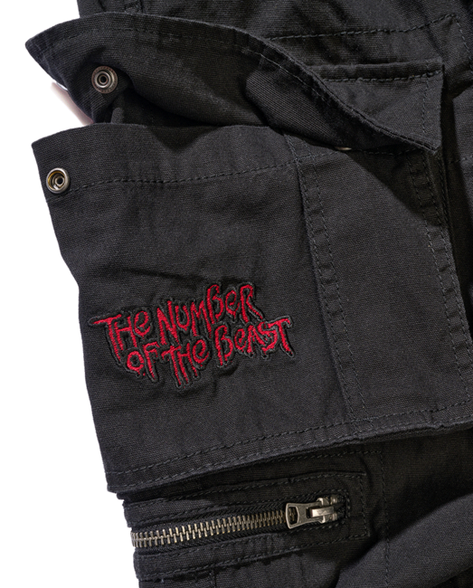 Brandit Iron Maiden Savage Shorts The Number of The Beast Black Edition, Black