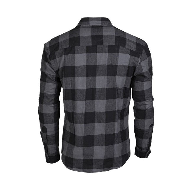 Mil-Tec Flannel Shirt Light, Black/Grey