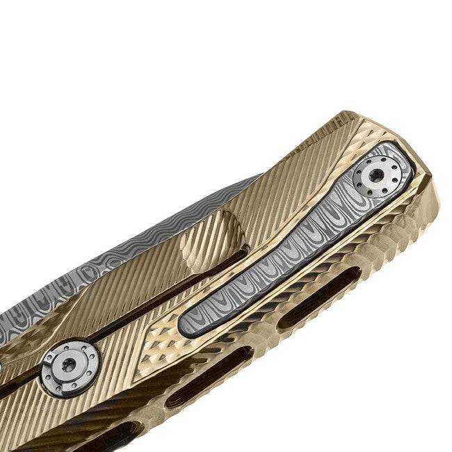 Lionsteel ROK DD GL Luxury Folding Knife, Titanium Handle