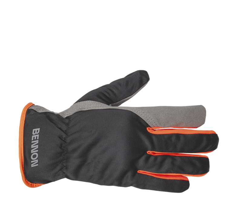 BENNON Carpos Safety Gloves, Grey/Orange